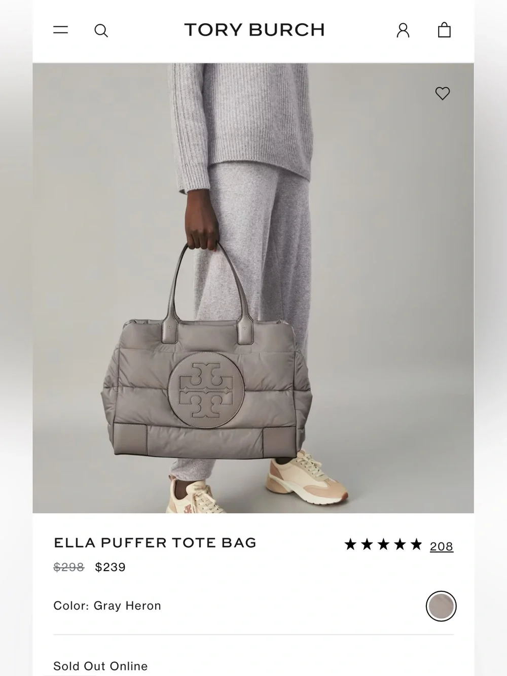 Tory Burch Ella Puffer Tote
